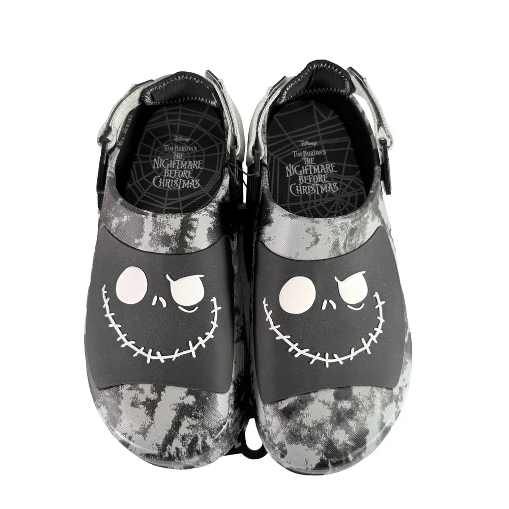 Disney Nightmare Before Christmas Jack Skellington Mens Clogs M12 NWT Ground Up